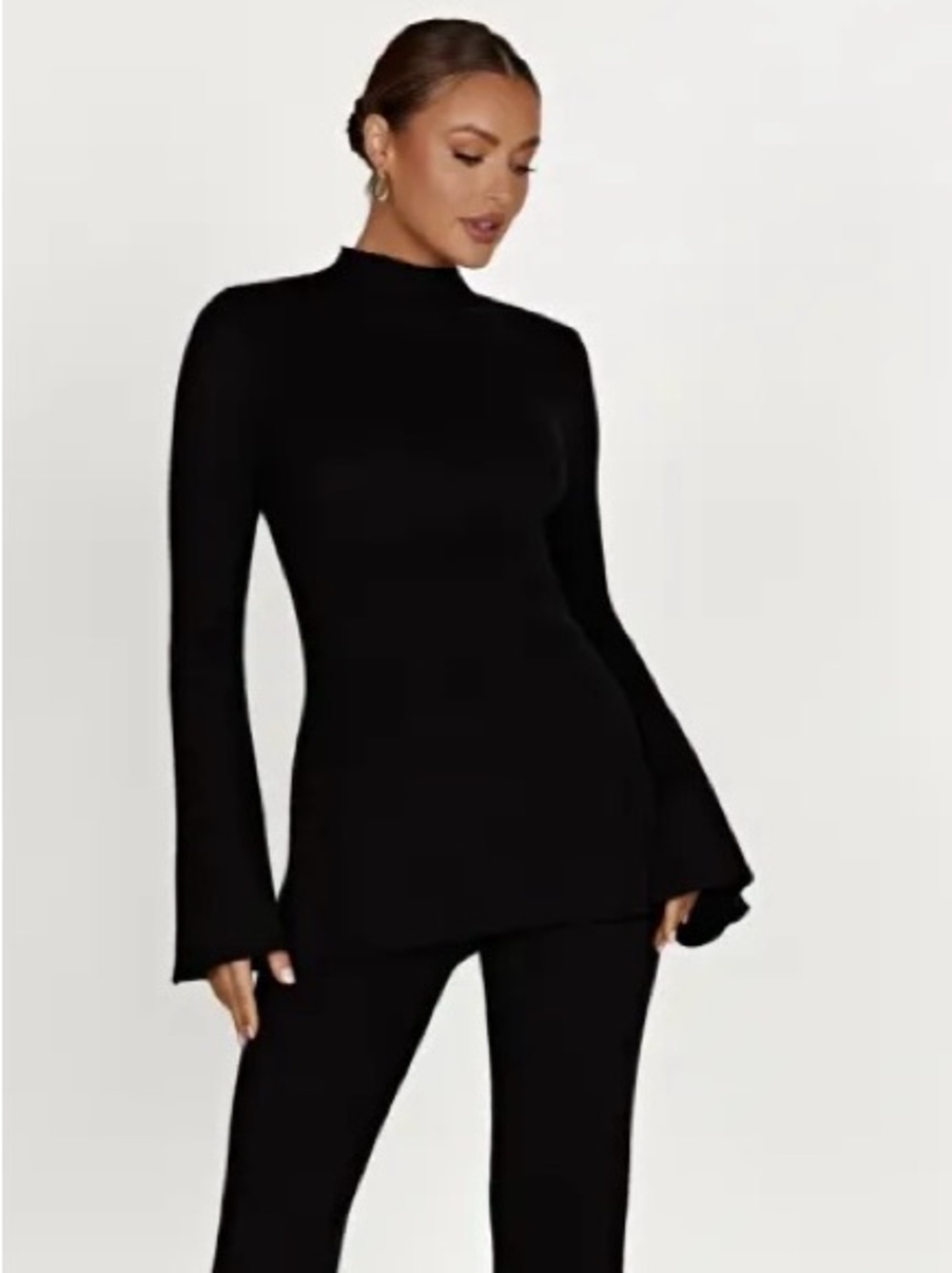 Meshki Black Jovie Ribbed Top - Women's